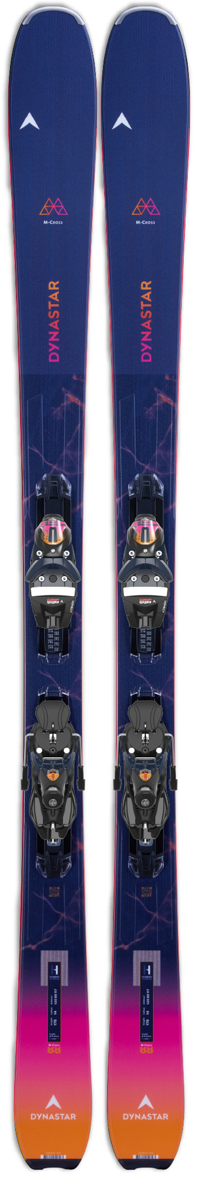 Dynastar | Lange Skis all mountain unisexe M-Cross 88 Open Multicolor