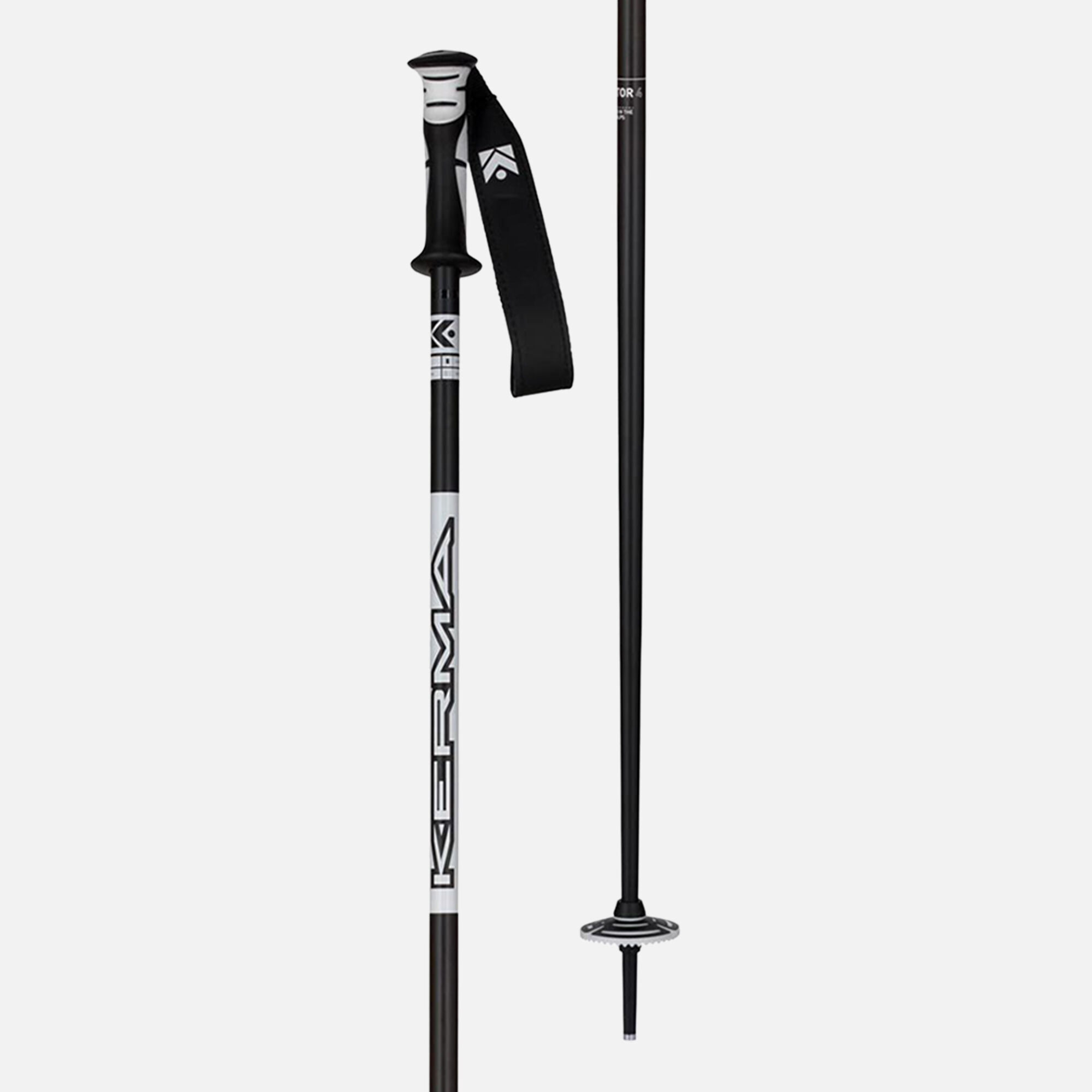Men's All Mountain Ski Poles Vector 4 Black/White | Black
