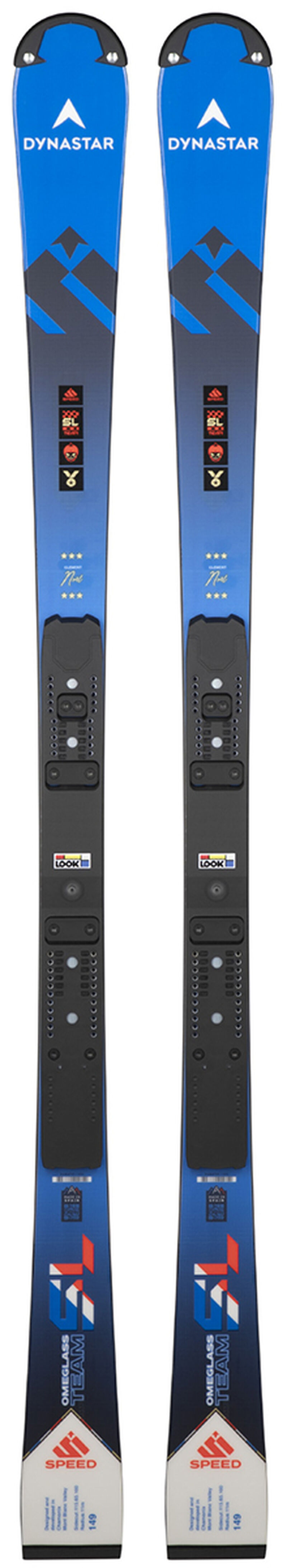 Dynastar | Lange Junior racing skis Speed Omeglass Team SL Limited Edition Clement Noel R22 blue