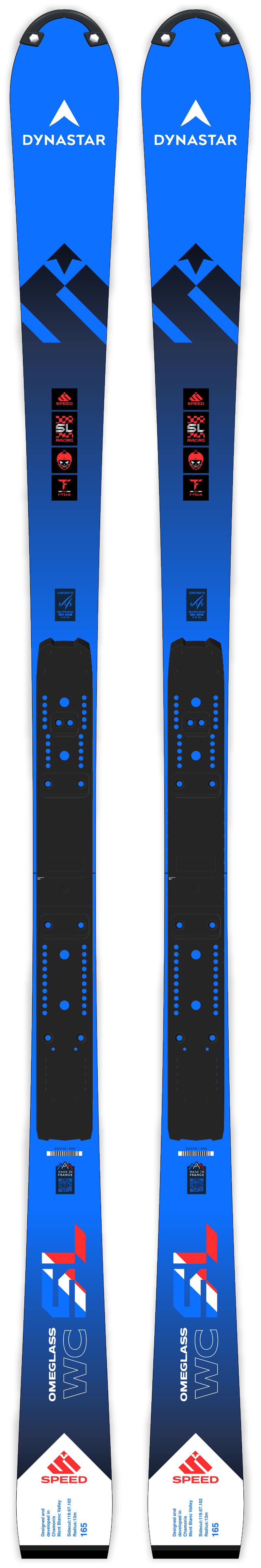 Dynastar | Lange Dynastar Speed Omeglass WC FIS SL Factory 165 R22 Skis blue