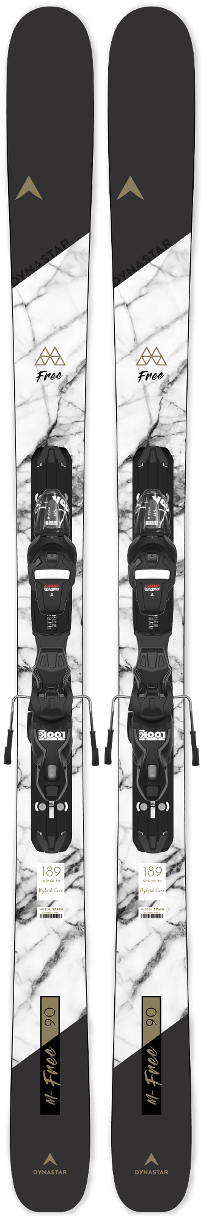 Skis freeride unisexe M-Free 90 Xpress