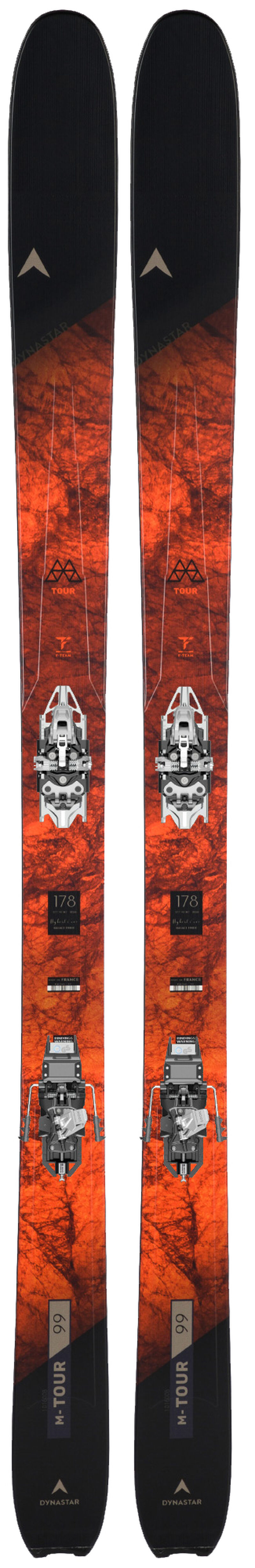 Dynastar | Lange Skis de randonnée unisexe M-Tour 99 F-Team Open orange